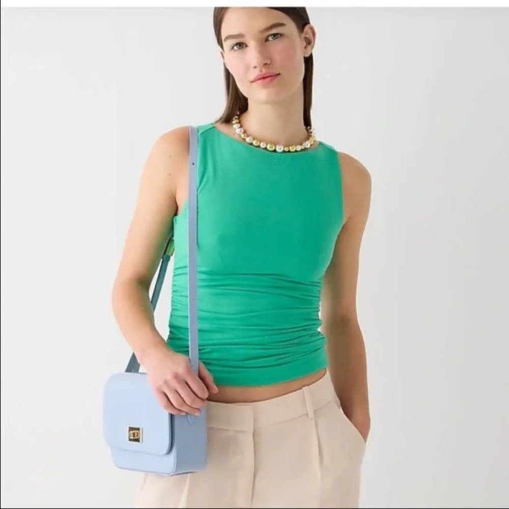 J. Crew FormKnit Shell Tank Top, Summer Green (Size Small)